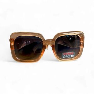 GUESS NWT Women's Transparent Brown Sunglasses